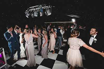 All Occasions Discotheques & Events UK Wedding Party On The Dancefloor At The Old Hall Ely Cambridge Cambridgeshire